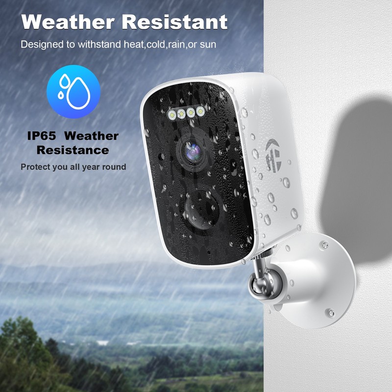 TOPVISION 3MP Wireless Security Camera Night Vision Two-Way Audio 2.4G Wi-Fi gallery