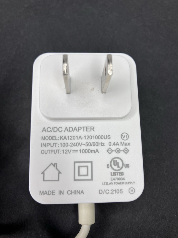 WYZE Camera AC/DC Adapter Model KA1201A-1201000US 12V 1000mA gallery