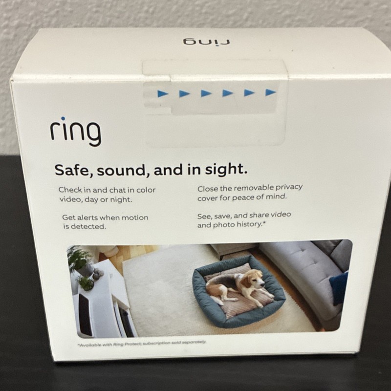 Ring Indoor Cam 1080p Night Vision Plug-In Wired IP Camera White Indoor gallery