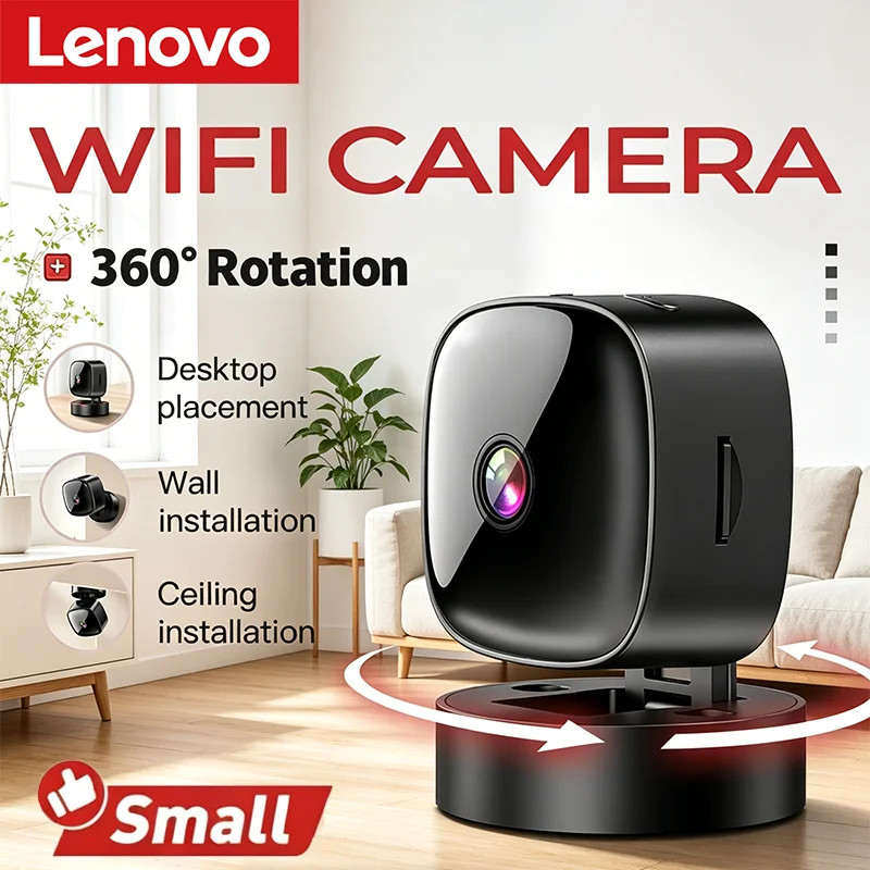 New Security Monitoring High Definition 4K Rotating Wifi Mini Camera No Need for gallery
