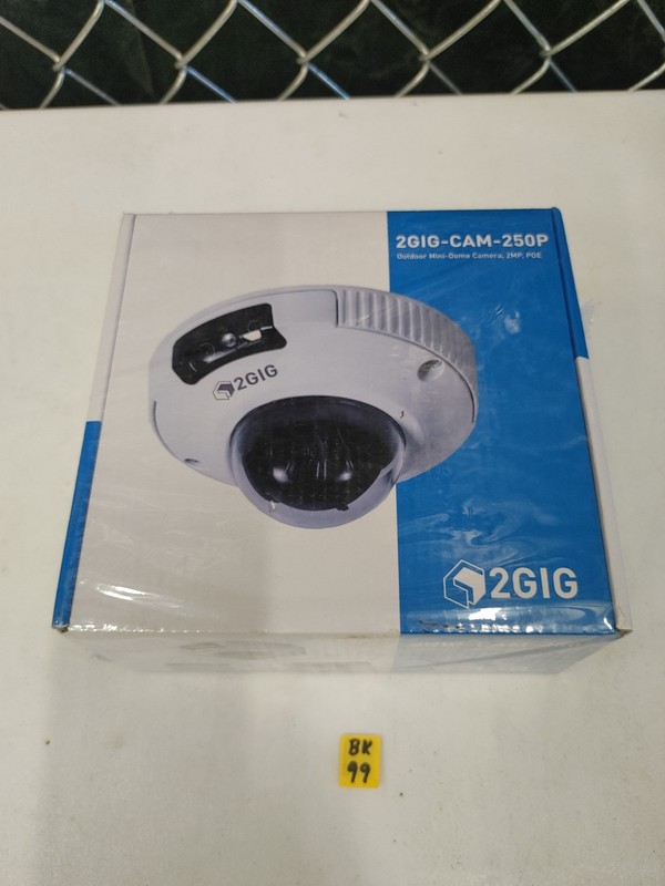 2GIG Outdoor Mini-Dome Camera 2GIG-CAM-250P 2MP, POE Night Vision Motion Detect