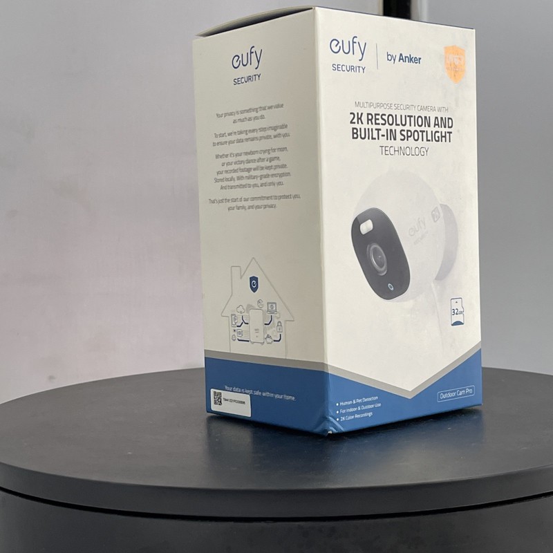 eufy Security Outdoor Cam Pro 2K Wired Spotlight Camera IP67 32GB SD Card T8441 gallery