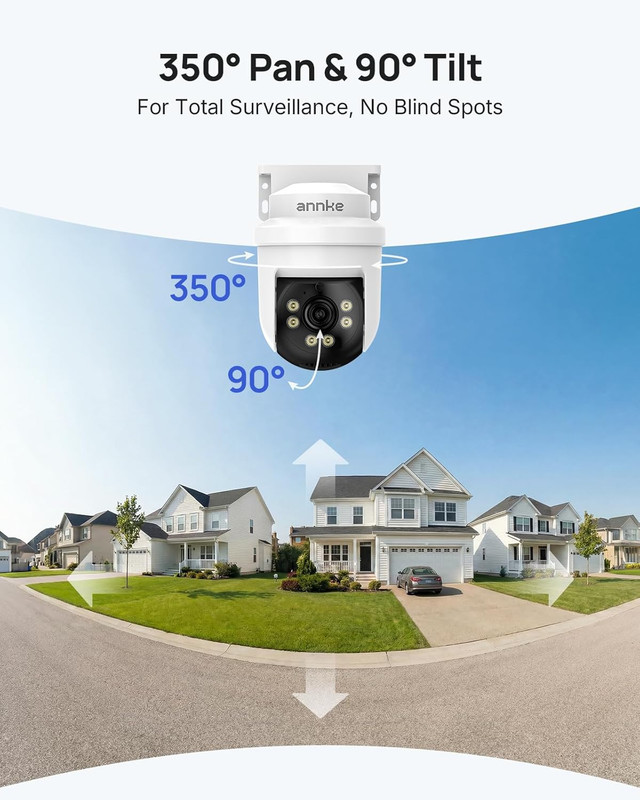 5MP TVI CCTV Home Surveillance Dome PT Wired Camera with 350° Pan and 90° Tilt, gallery