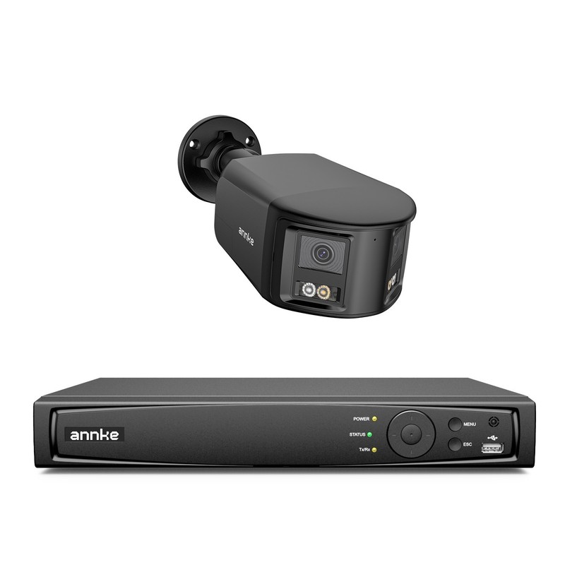 ANNKE 16CH NVR 4K POE 180° View Security Camera System Two Way Audio Color Night