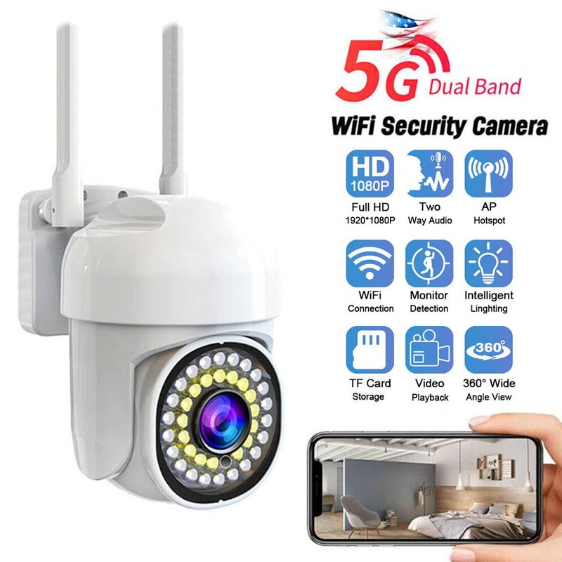 1080P HD 5G WIFI Camera Wireless Outdoor IP PTZ Smart Home CCTV Security IR Cam gallery