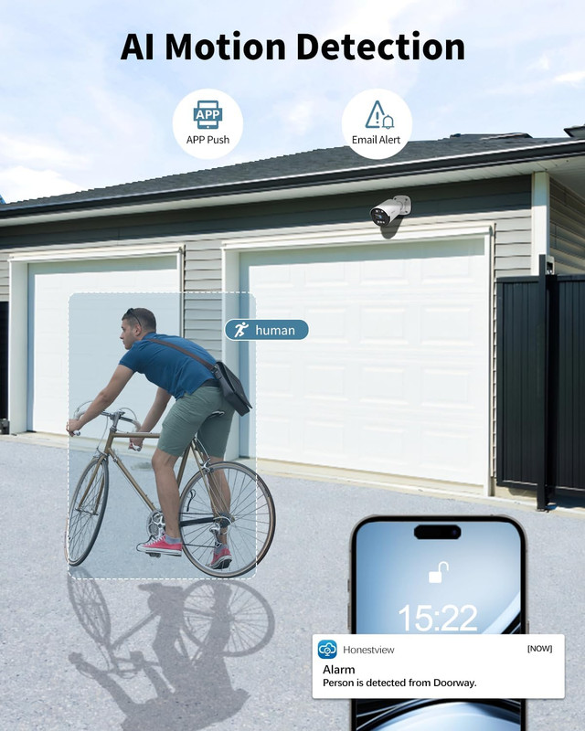 《5MP Super HD & 80Ft IR Night Vision》Wired Security Camera System Outdoor, CCTV gallery
