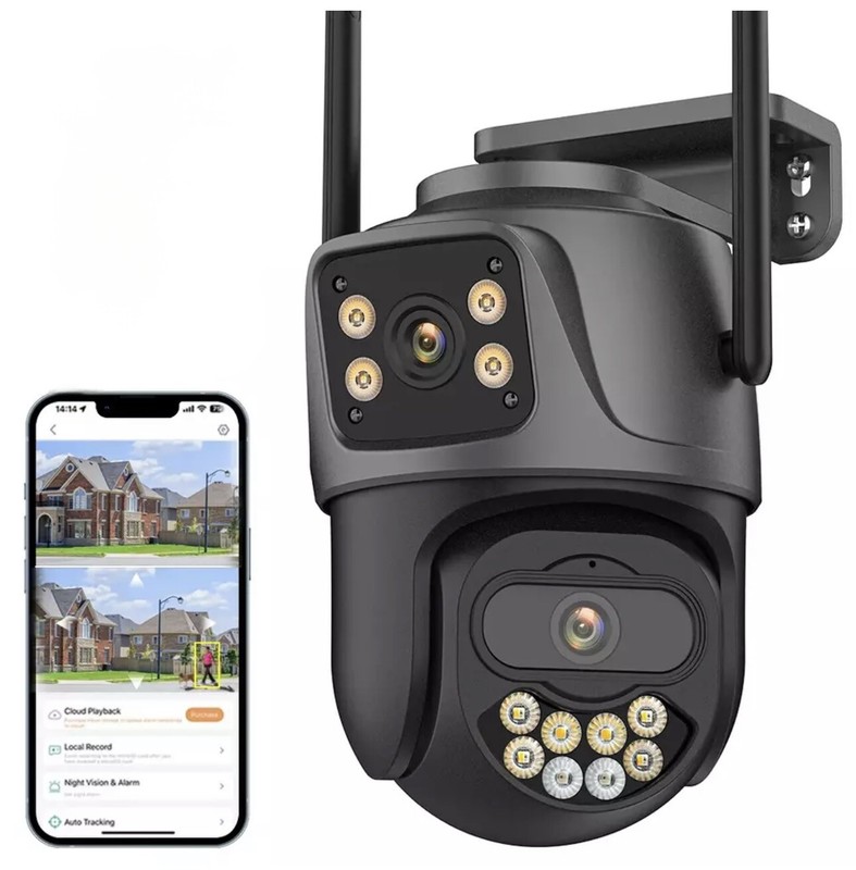Outdoor 4MP/8MP HD Wifi Security Camera with Auto Tracking, Night Vision 🔥