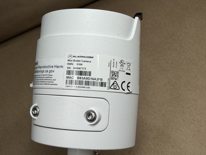 Alarm.com ADC-VC726 1080p Indoor/Outdoor Mini Bullet Camera White gallery