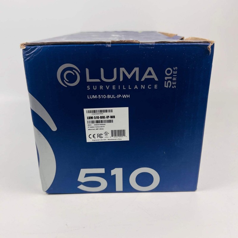 New Luma Surveillance Bullet Security Camera LUM-510-BUL-IP-WH gallery