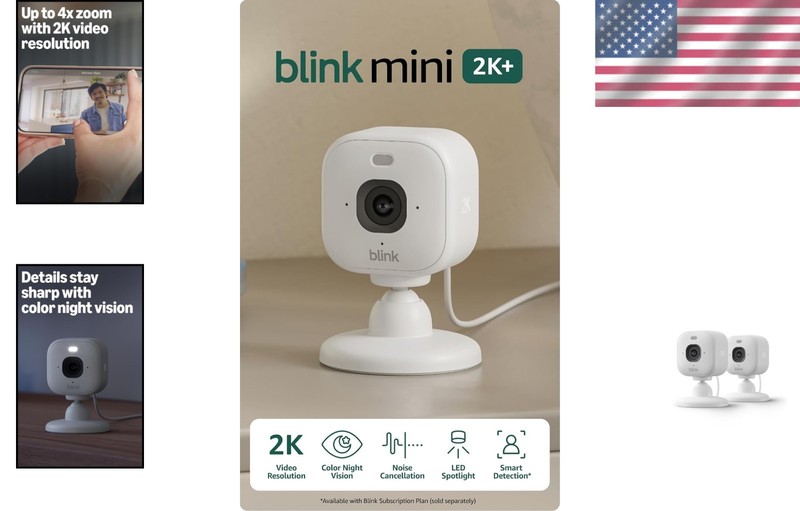 Mini 2K+ Indoor Security Twin Pack – Exceptional Clarity with Smart Features gallery