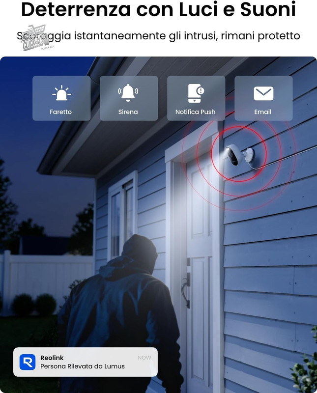 Lumus Ner 2K 4MP 5Ghz Outdoor Wi-Fi Camera Spotlight Night Surveillance IP66 gallery
