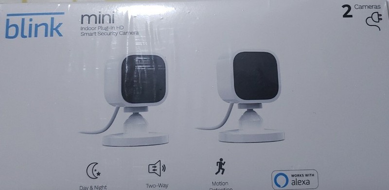 Blink Mini Indoor 1080p Wi-Fi Home Security Camera 2-Pack White Two Way Audio HD