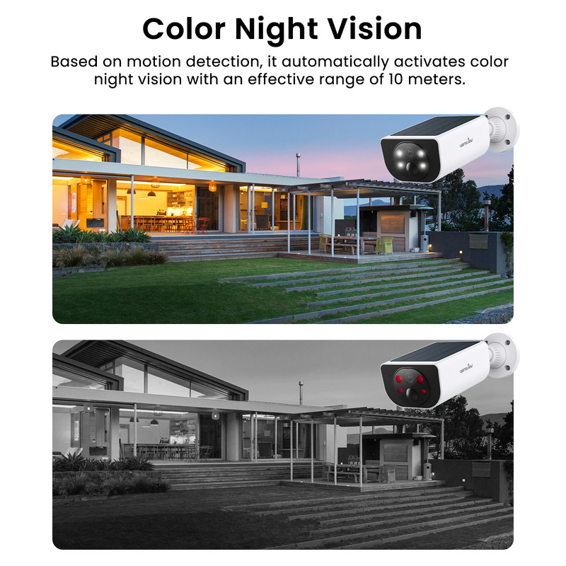 Wansview 2K 3MP Wireless Solar Security Camera System WiFi Smart Home Outdoor gallery