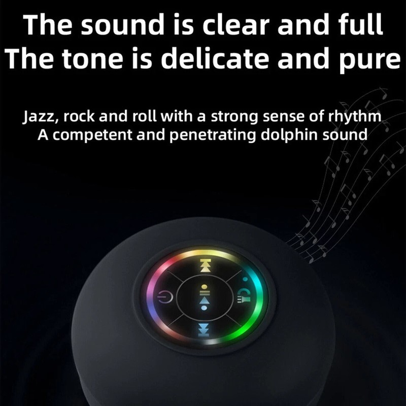IPX4 Waterproof Small Bluetooth Wireless Shower Speaker Suction Cup Portable gallery