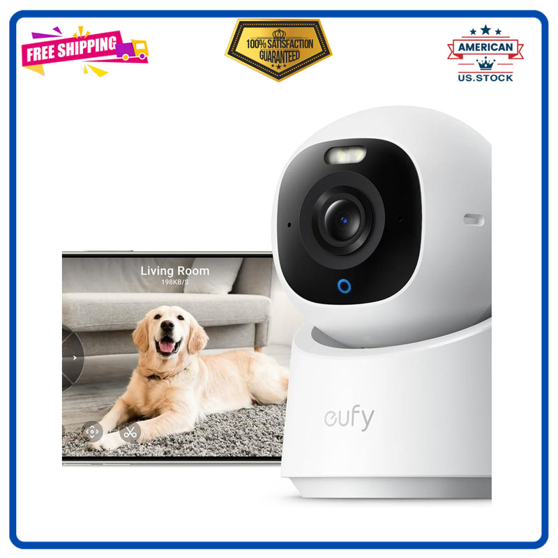 eufy Indoor Cam E30, Latest Generation, 4K UHD Security Camera, Pet/Dog/Baby