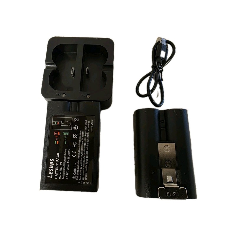2 Pack Rechargeable Battery with charger for Ring camera Doorbell 2/3/4/3 plus
