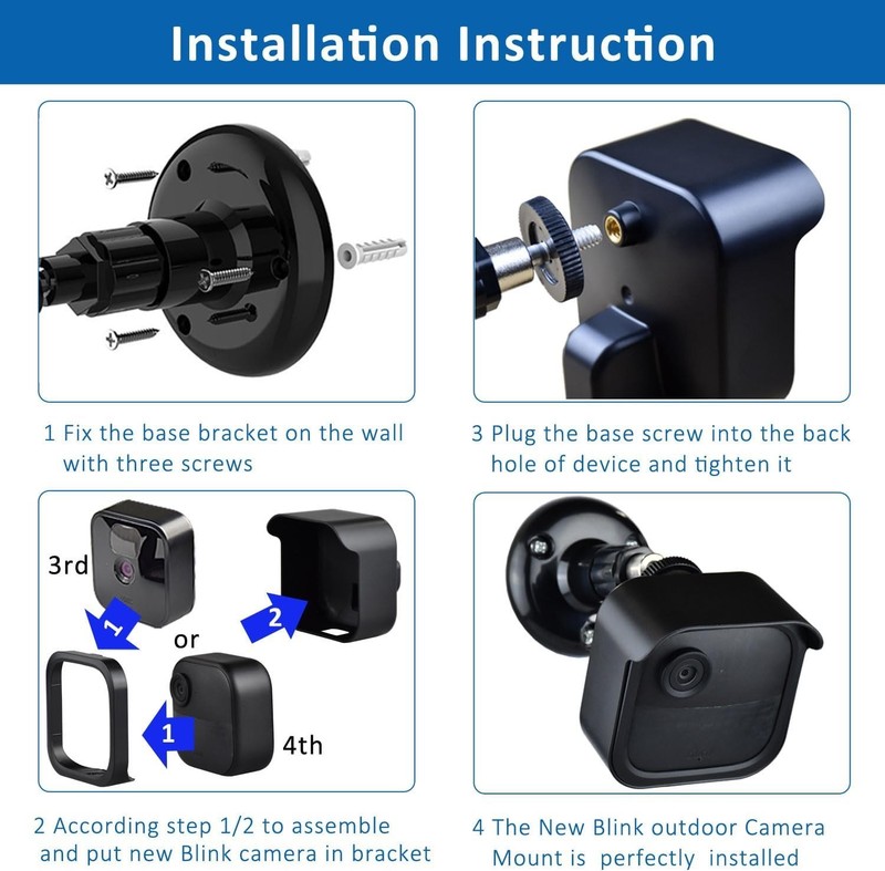 Durable ABS Outdoor Camera Mounts with USB Charger for Blink Cameras - 5-Pack gallery