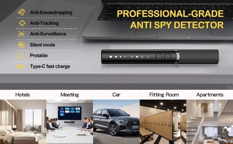 Hidden Camera Detector, Anti-Spy Camera Detector Bug Detector gallery