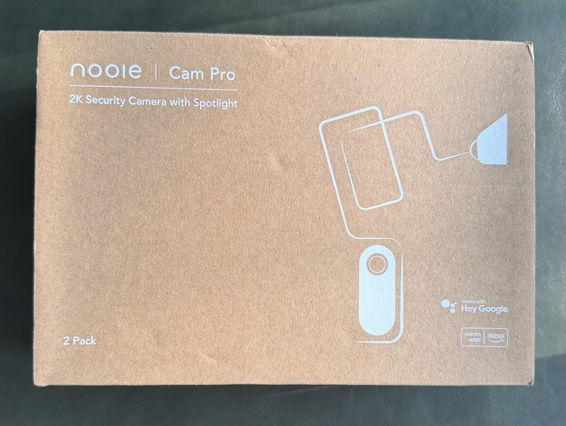 2-Pack NEW! Nooie Cam Pro 2k Security Cameras Wireless With Spotlight