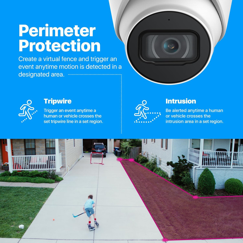 5MP Optical Zoom AI IP Poe Camera, Varifocal Outdoor IP POE Camera Turret, Human gallery