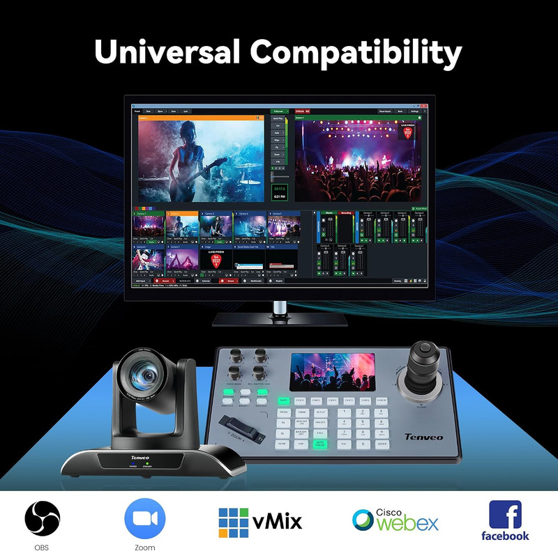 PTZ Camera and Controller Bundle/Kits - 20X PTZ Camera(2Pcs) with Hdmi/Usb3.0/La gallery