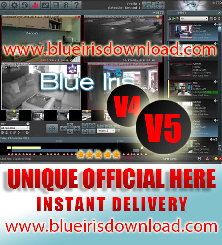 Blue Iris Pro v5.xx (Latest) Video Camera Security Software – Full License Life