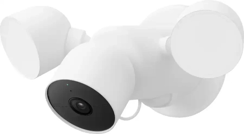 NEW Google Nest Cam with Floodlight – Wired Outdoor – Snow – GA02411-US