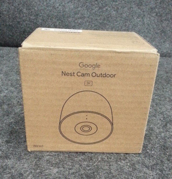 Google NEST Cam, Wired Outdoor Smart Security Camera 2K (2nd Gen) Snow gallery