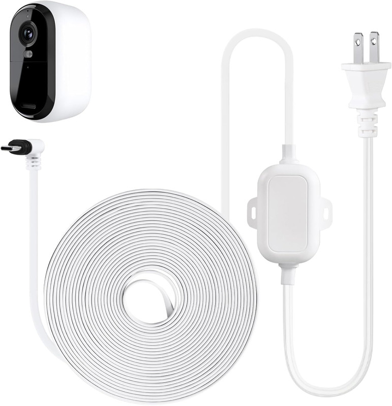 25Ft Power Cable for Arlo Essential 2K Outdoor Security Camera gallery