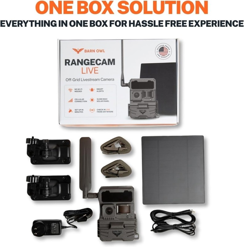 Barn Owl RangeCam Live Solar Powered Cellular Security Camera for Any US Network gallery
