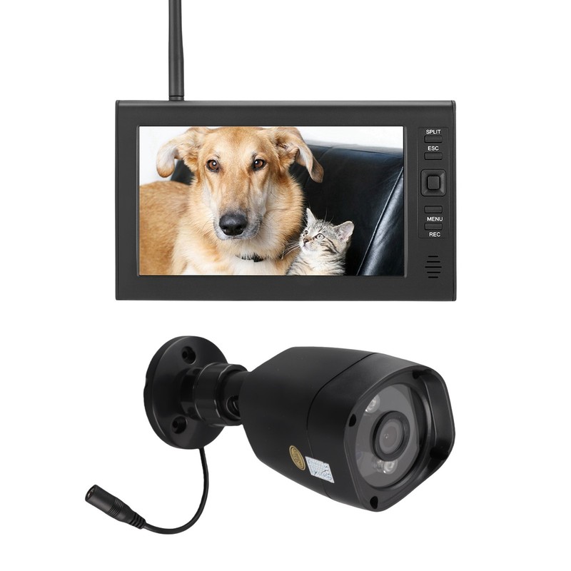 7 Inch LCD Wireless Security IR Camera System Waterproof Outdoor Monitor For gallery