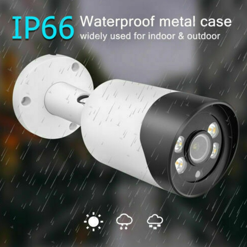 Vikylin Full Color 5MP IP Network Security Camera POE Bullet Night Vision w/ MIC gallery