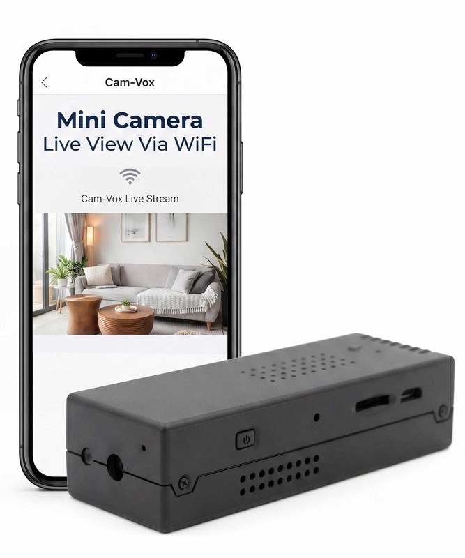 Mini Camera Wireless Motion Activated Portable Security Video Camera CAM VOX 72i