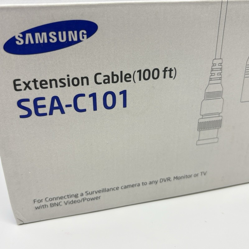 Lot of 2 Samsung SDC-5340BCN Bullet Color Security Cameras and SEA-C01 Cables gallery