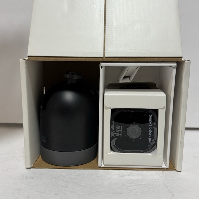 Blink Mini Pan Tilt Security Camera Wired Indoor Black Rotating - Open Box!! gallery
