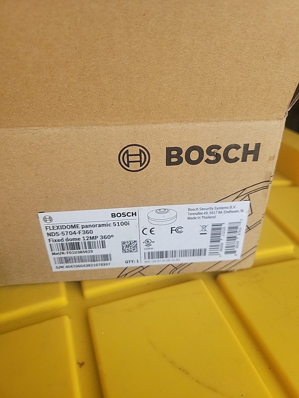 Bosch FlexiDome NDS-5704-F360 12 Megapixel Indoor Network Camera – Color,