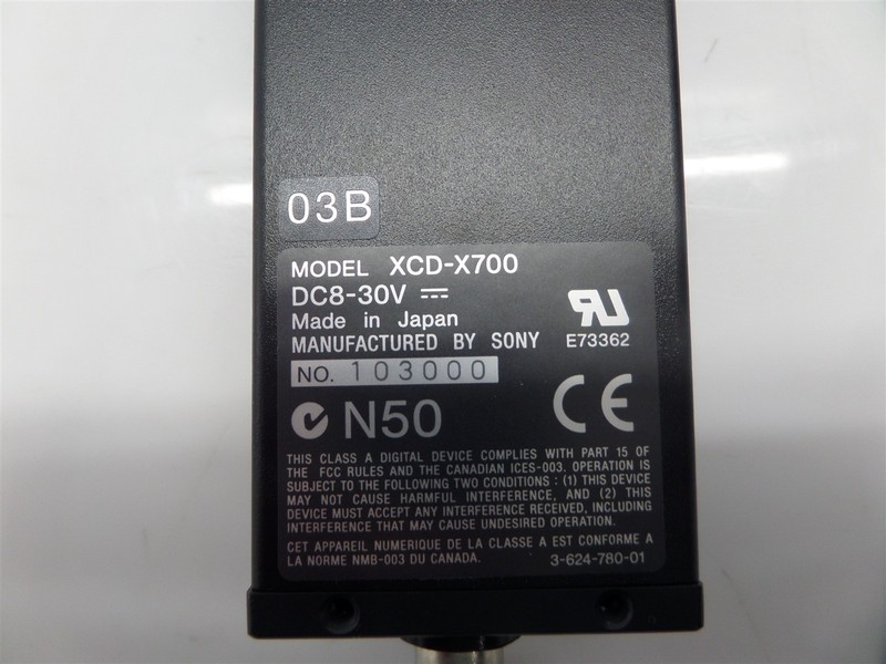 Sony XCD-X700 DC8-30V Digital Interface Camera w/ Cable gallery