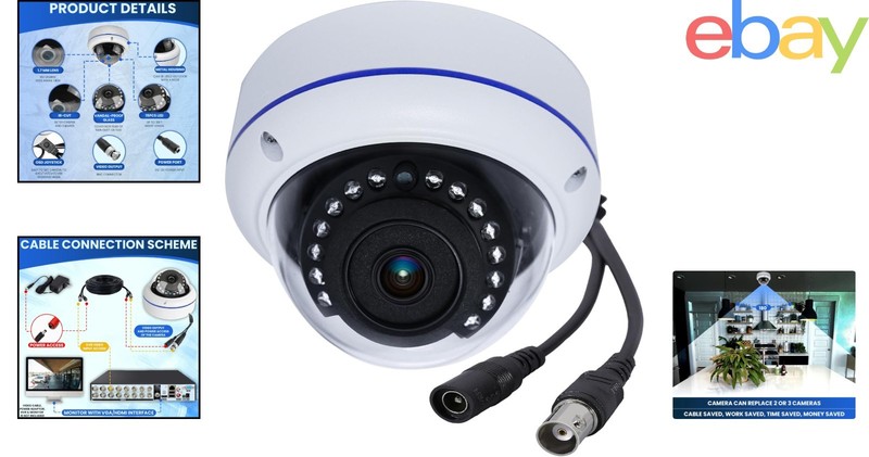 Aluminum Dome Security Camera with Infrared Night Vision and Motion Sensor gallery