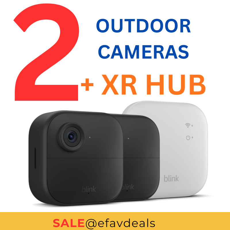✅ Blink Outdoor 4 XR Battery-Powered Smart Security 2 Cameras System XR HUB ✅