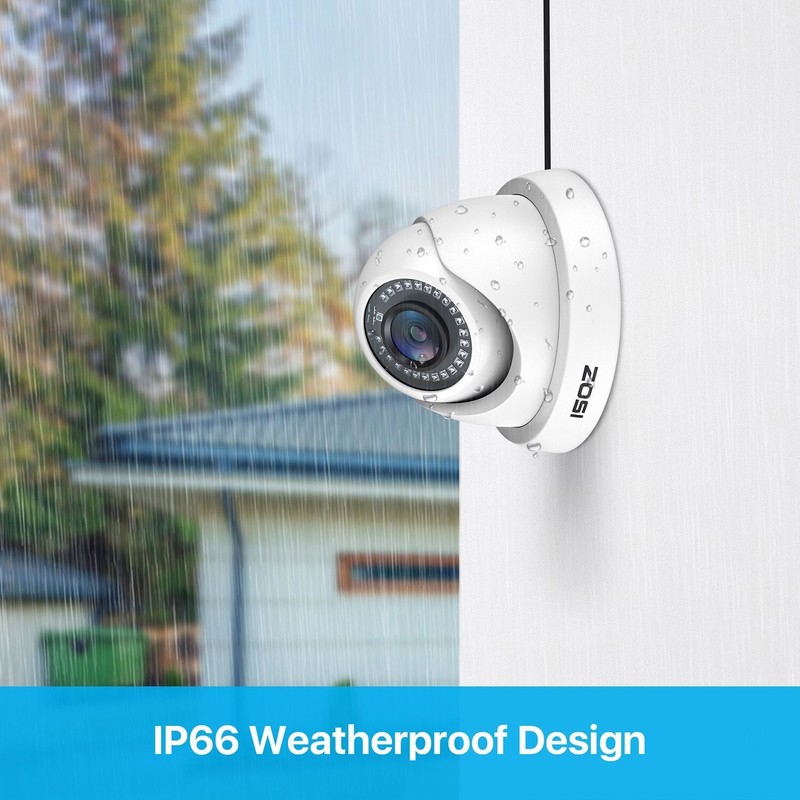 ZOSI 1080P Security Camera 2.0MP Outdoor CCTV Outdoor Surveillance 3000TVL Dome gallery