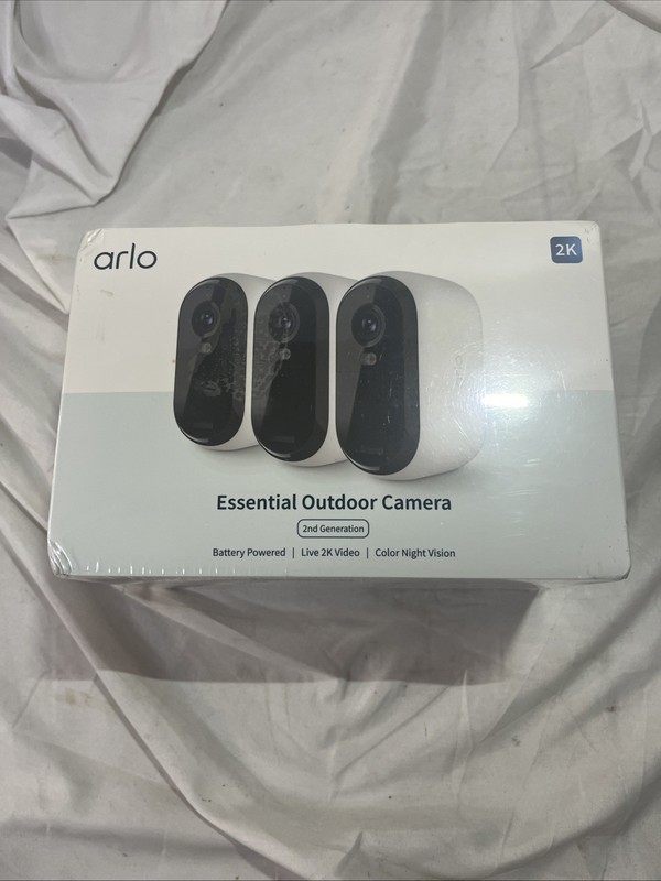 SEALED Arlo Essential 3 Camera Outdoor Wireless 2K Security Camera (2nd Gen) NEW