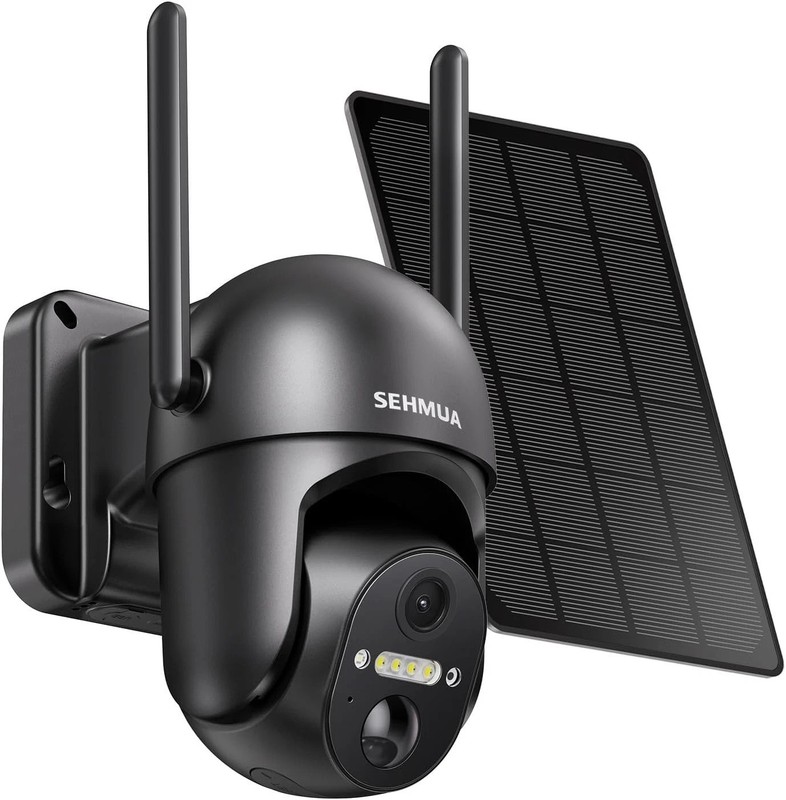 2K Wireless Solar Security Camera with 360° View and Color Night Vision gallery