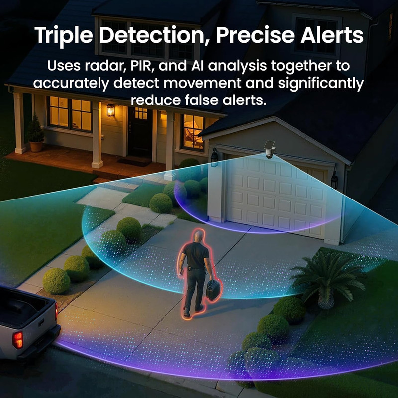 Security Camera Wireless Outdoor 4K TrueColor Night Vision AI Detection 360 Auto gallery