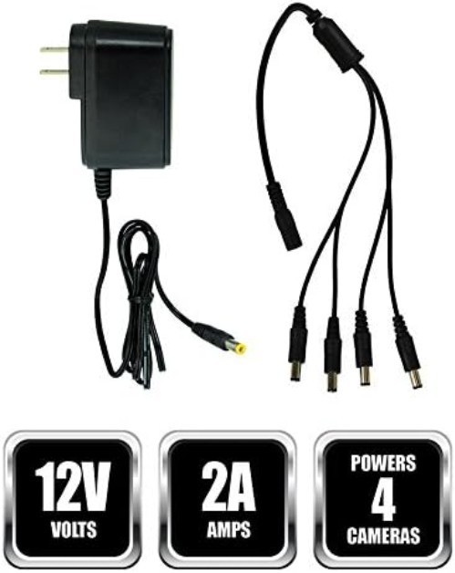 Night Owl SPF-CAMP-2A Camera Adapter with 4-Way Splitter - Power Up to 4 Cameras gallery