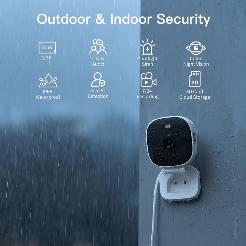 VIMTAG 5G/2.4G 2.5K Cameras for Home Security-Outdoor/Indoor White gallery