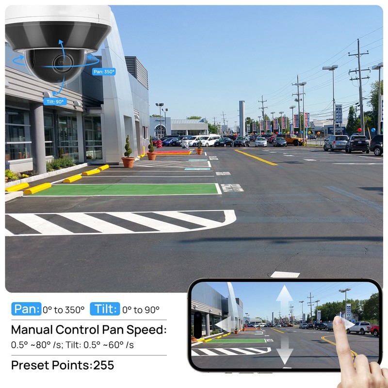 VIKYLIN 3×Optical Zoom IR Mini Dome 6MP PTZ CAMERA ONVIF POE MIC Outdoor/Indoor gallery