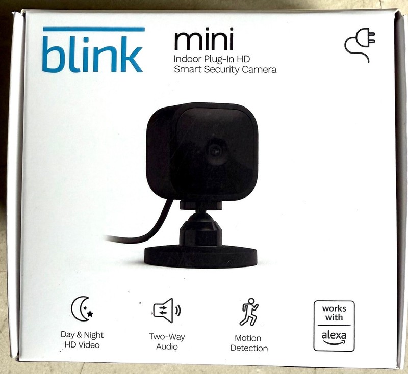 Blink Mini Indoor/Outdoor 1080p Plug-In Smart Security Camera