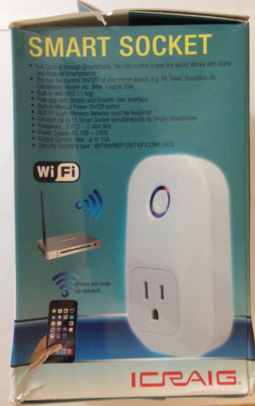 iCraig Smart Socket Built In WiFi Compatible With Smartphones- CSH301~ NIB gallery
