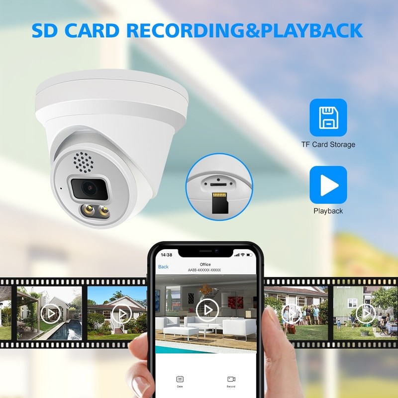 ColorVu IR Smart Dual Light Hikvision Compatible 5MP IP Camera Turret POE W/MIC gallery