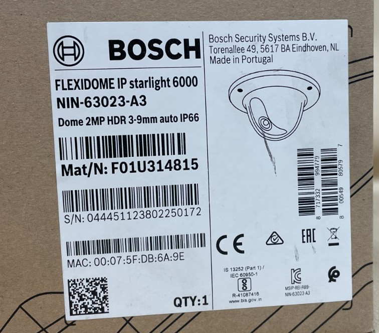 Bosch FLEXIDOME IP Starlight 6000 Dome Security Camera F01U314815 gallery